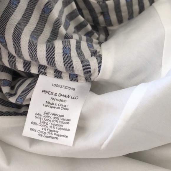 Veronica Beard Kai Striped Button Front Ruffle Mini Dress - Picture 3 of 4